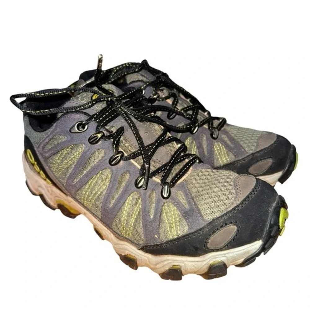 Oboz Sawtooth Hiking Shoes Womens 8.5 Pre-Owned Low Trail Sneakers Gray EG21501